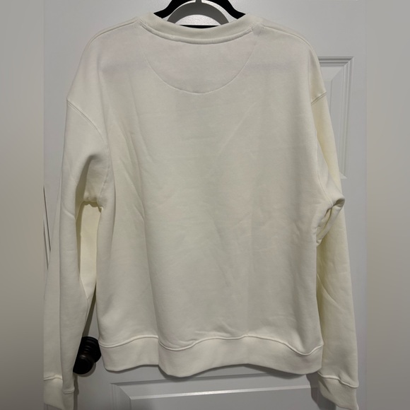 NWT Cream Crewneck Sweatshirt with Teddy Bear Graphic by Denim & Flower - Picture 3 of 7